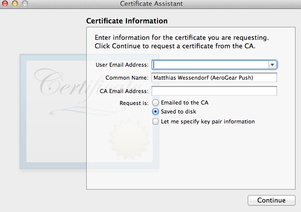 Submit Signing Request