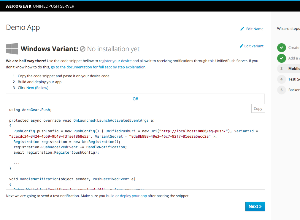Windows Variant Created