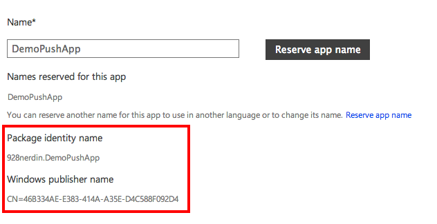 Credentials of your app